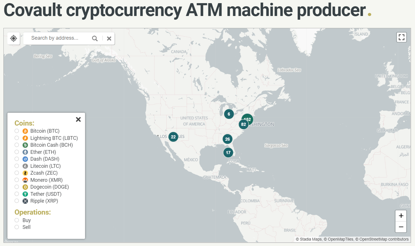 Covault on Coinatmradar