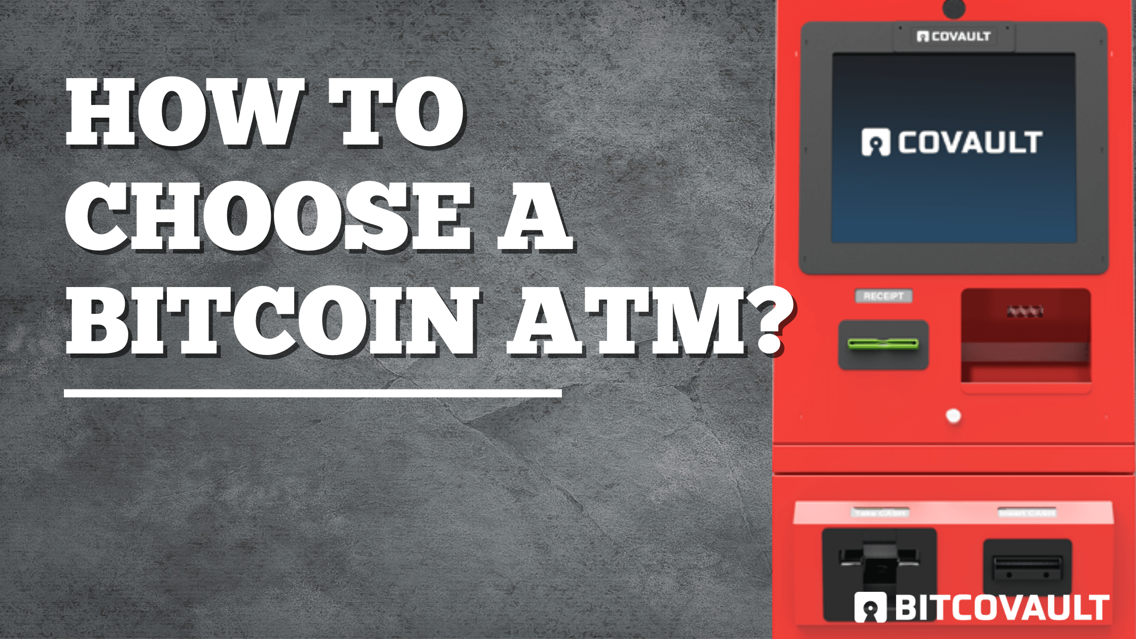 How to choose a Bitcoin ATM